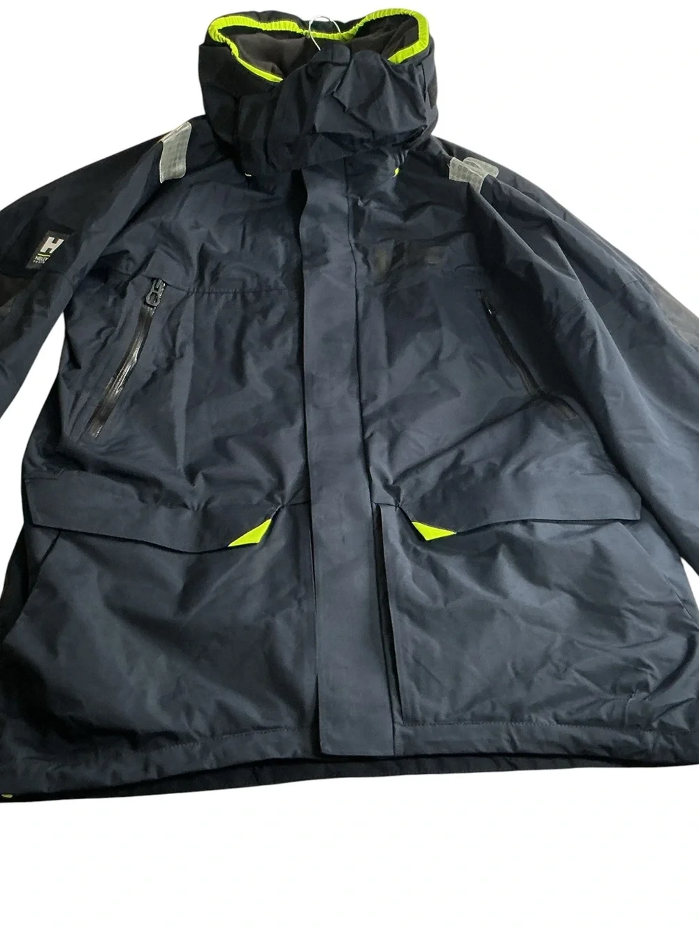 Helly Hansen Tech Performance Sailing Jacket Men's XL Navy Blue Waterproof NWOT